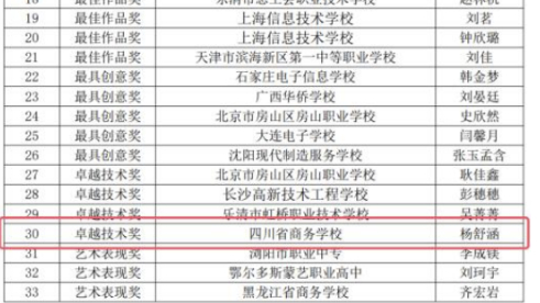 计算机专业首次参加全国信息技术应用能力大赛喜获佳绩